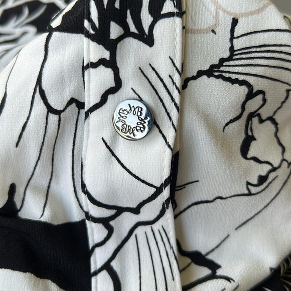 White House Black Market Black and White Floral Midi Dress - Picture 7 of 13